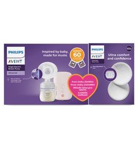 PHILIPS AVENT ODSÁVAČKA MATEŘSKÉHO MLÉKA ELEKTRICKÁ SCF395/31+DÁREK - ODSÁVAČKY MATEŘSKÉHO MLÉKA - KRMENÍ