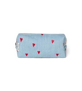 STUDIO NOOS DENIM POUCH KABELKA BLUE HEARTS - KOSMETICKÉ TAŠKY - PŘEBALOVÁNÍ