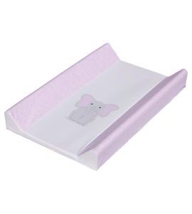 RIALTO BABY PŘEBALOVACÍ PODLOŽKA PEVNÉ DNO 80X50 PINK ELEFANT - PŘEBALOVACÍ PODLOŽKY - PŘEBALOVÁNÍ