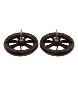 SADA ZADNÍCH KOL K PODVOZKU KOČÁRKU INGLESINA APTICA - VÝMĚNNÁ KOLEČKA - KOČÁRKY A PŘÍSLUŠENSTVÍ