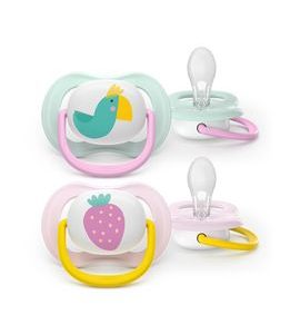 PHILIPS AVENT ŠIDÍTKO ULTRA AIR OBRÁZEK 0-6M DÍVKA, 2KS - ŠIDÍTKA A DOPLŇKY - KRMENÍ