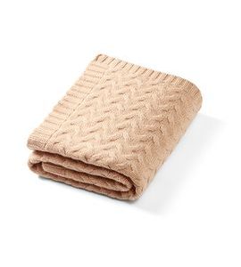 BABYONO DEKA Z MERINO VLNY 75 X 100 CM DARK BEIGE 0M+ - DĚTSKÉ DEKY PRO MIMINKA - SPINKÁNÍ