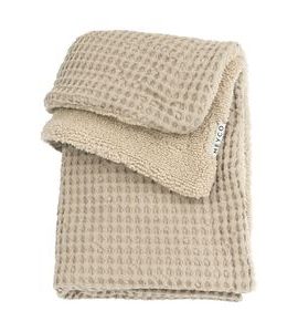 MEYCO DEKA DO POSTÝLKY WAFFLE TEDDY FLEECE - SAND - DĚTSKÉ DEKY PRO MIMINKA - SPINKÁNÍ
