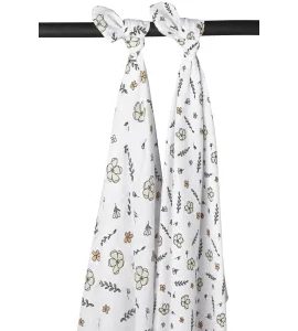 MEYCO PLENY 2-BALENÍ FLORAL GOTS - ZAVINOVACÍ PLENY / OSUŠKY VELKÉ - PŘEBALOVÁNÍ