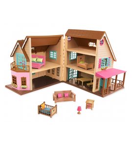 LI'L WOODZEEZ DOMEČEK VELKÝ HILLSIDE COTTAGE - DOPLŇKY PRO FIGURKY - PRO DĚTI