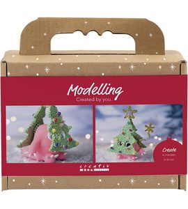 CREATIV COMPANY KREATIVNÍ SADA MODELOVÁNÍ VÁNOČNÍHO STROMKU - VÝTVARNÉ POMŮCKY A HRAČKY - PRO DĚTI
