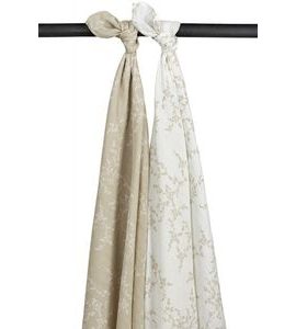 MEYCO MUŠELÍNOVÉ PLENY 2-BALENÍ BRANCHES SAND - LÁTKOVÉ PLENY ALL IN ONE - PŘEBALOVÁNÍ