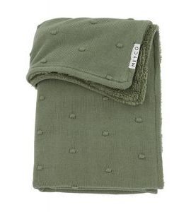 MEYCO DEKA MINI KNOTS FLEECE - FOREST GREEN - DĚTSKÉ DEKY PRO MIMINKA - SPINKÁNÍ