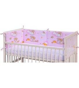 SCARLETT MANTINEL DO POSTÝLKY 4DÍLNÝ - SCARLETT MRÁČEK - 180 X 30 CM - RŮŽOVÝ - MANTINELY - SPINKÁNÍ