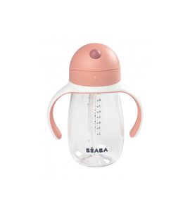 BEABA HRNEK S BRČKEM 300ML OLD PINK - DĚTSKÉ HRNEČKY - KRMENÍ