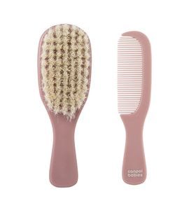 CANPOL BABIES HŘEBEN A KARTÁČ PŘÍRODNÍ MĚKKÝ GOLD RŮŽOVÝ - HŘEBÍNKY A KARTÁČKY - KOUPÁNÍ A ZDRAVÍ