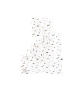 TRÄUMELAND POVLEČENÍ DO KOLÉBKY 80/80 + 35/40 LITTLE FARM GRÜN - POVLEČENÍ DO POSTÝLKY - SPINKÁNÍ