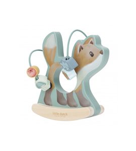 LITTLE DUTCH LIŠKA SE SPIRÁLOU DŘEVĚNÁ FOREST FRIENDS - MOTORICKÉ A HRY - PRO DĚTI