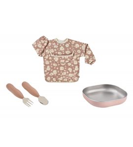 BEABA JÍDELNÍ SADA PRO NEJMENŠÍ SAVANNAH BLOOM - VÝHODNÉ SADY - KRMENÍ