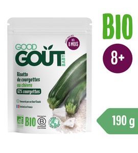 GOOD GOUT BIO CUKETOVÉ RIZOTO S KOZÍM SÝREM 190 G - MASO/ZELENINA - KRMENÍ