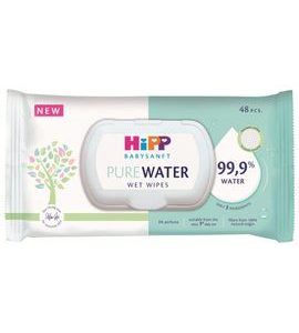 HIPP BABYSANFT ČISTÍCÍ VLHČENÉ UBROUSKY SOFT&PUR + VÍČKO 48 KS - VLHČENÉ UBROUSKY - PŘEBALOVÁNÍ