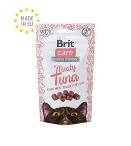 BRIT CARE CAT SNACK MEATY TUNA 50G MADE IN EU - SUŠENÉ MASO PRO KOČKY - CHOVATELSKÉ POTŘEBY MALVÍKZOO