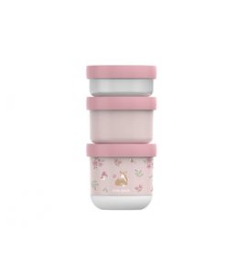 LITTLE DUTCH KELÍMKY NA SVAČINU STOHOVACÍ 3 KS FAIRY GARDEN - KRABIČKY NA SVAČINU - KRMENÍ