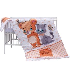 SCARLETT DĚTSKÁ POSTÝLKA S KOMPLETNÍ VÝBAVOU SCARLETT 120 X 60 CM - TERY - DŘEVĚNÉ POSTÝLKY - SPINKÁNÍ