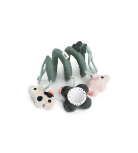 DONE BY DEER AKTIVNÍ SPIRÁLA TINY FARM - SPIRÁLY NA POSTÝLKU / AUTOSEDAČKU - PRO DĚTI