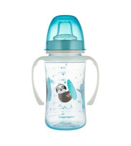 CANPOL BABIES TRÉNINKOVÝ HRNÍČEK SWEET FUN 240 ML MODRÝ - DĚTSKÉ HRNEČKY - KRMENÍ