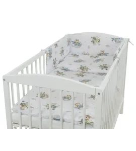 TOMI POVLEČENÍ K3 TISK PILOT TYRKYSOVÝ - POVLEČENÍ DO POSTÝLKY - SPINKÁNÍ