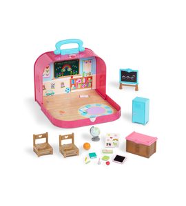 LI'L WOODZEEZ SADA V KUFŘÍKU ŠKOLA - DOPLŇKY PRO FIGURKY - PRO DĚTI