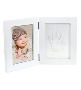 HAPPY HANDS DOUBLE FRAME WHITE SMALL - OTISKY A ALBA - PRO MAMINKY