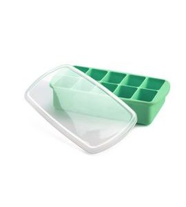 MELII SILIKONOVÁ MRAZÍCÍ FORMA NA PŘÍKRMY - MÁTOVĚ ZELENÁ - USKLADNĚNÍ JÍDLA - KRMENÍ