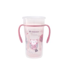 KIKKABOO HRNEK TRÉNOVACÍ 360° 300ML 12M+ OWL - DĚTSKÉ HRNEČKY - KRMENÍ