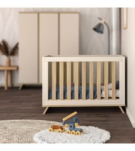 VARIABILNÍ POSTÝLKA FAKTUM SIENNA CASHMERE 70X140 CM - DŘEVĚNÉ POSTÝLKY - SPINKÁNÍ