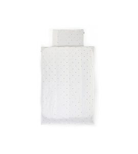 CHILDHOME DĚTSKÉ POVLEČENÍ 2-DÍLNÉ JERSEY GOLD DOTS - POVLEČENÍ DO POSTÝLKY - SPINKÁNÍ