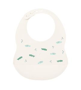 NATTOU BRYNDÁK SILIKONOVÝ SE ZAPÍNÁNÍM BÉŽOVÝ BEZ BPA - BRYNDÁKY - KRMENÍ