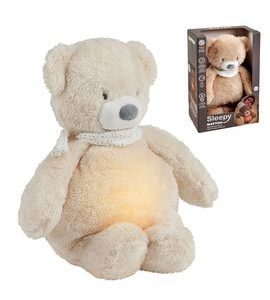 NATTOU USÍNAČEK PLYŠOVÝ HUDEBNÍ SE SVĚTÝLKEM A SENZOREM PLÁČE 4V1 SLEEPY BEAR 0M+ - USÍNÁČCI MAZLÍCÍ - PRO DĚTI