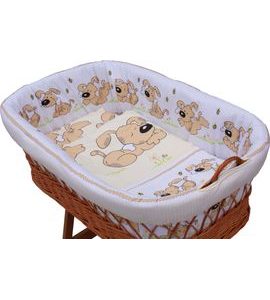 SCARLETT 6DÍLNÁ SOUPRAVA SCARLETT JAPY DO PROUTĚNÉHO KOŠE BÉŽOVÁ - POVLEČENÍ DO POSTÝLKY - SPINKÁNÍ