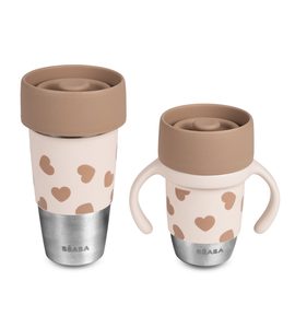 BEABA HRNKY NEREZOVÉ 2 KS MINI & ME BIGLOVE - DĚTSKÉ HRNEČKY - KRMENÍ