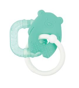 NATTOU KOUSÁTKO SILIKONOVÉ S CHLADÍCÍ ČÁSTÍ BEZ BPA ZELENÝ MACKO - KOUSÁTKA - PRO DĚTI