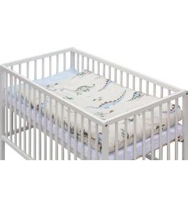 SCARLETT DĚTSKÁ POSTÝLKA S KOMPLETNÍ VÝBAVOU DAMBI 120 X 60 CM - DŘEVĚNÉ POSTÝLKY - SPINKÁNÍ