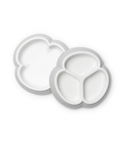 BABYBJÖRN SADA 2 TALÍŘKŮ ŠEDÁ - MISKY, TALÍŘKY A PODLOŽKY - KRMENÍ