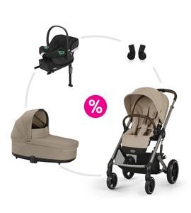 CYBEX SET BALIOS S LUX + KORBA + AUTOSEDAČKA + ZÁKLADNA + ADAPTÉRY 2025 - TROJKOMBINACE - KOČÁRKY A PŘÍSLUŠENSTVÍ