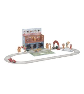 LITTLE DUTCH ZÁVODNÍ DRÁHA S DOPLŇKY V KUFŘÍKU - LITTLE DUTCH - PRO DĚTI