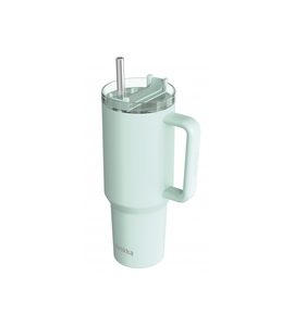 QUOKKA NEREZOVÝ TERMOHRNEK S BRČKEM STREAM TURQUOISE 1200 ML - TERMOOBALY A TERMOSKY - KRMENÍ