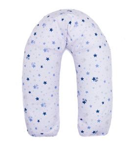 FILLIKID KOJÍCÍ POLŠTÁŘ STARS WHITE/BLUE 190 CM - KOJÍCÍ POLŠTÁŘE - KRMENÍ