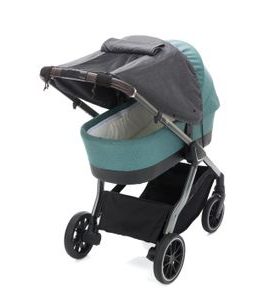 FILLIKID SLUNEČNÍ CLONA NA KOČÁREK DELUXE GREY MELANGE - SLUNEČNÍKY A CLONY - KOČÁRKY A PŘÍSLUŠENSTVÍ