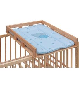 SCARLETT PŘEBALOVACÍ PULT OGY NA POSTÝLKU PŘÍRODNÍ S PŘEBALOVACÍ PODLOŽKOU SLON MODRÁ - PŘEBALOVACÍ PULTY - PŘEBALOVÁNÍ