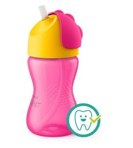 PHILIPS AVENT HRNEČEK S BRČKEM BENDY 300ML DÍVKA - SPORTOVNÍ LAHVE - KRMENÍ