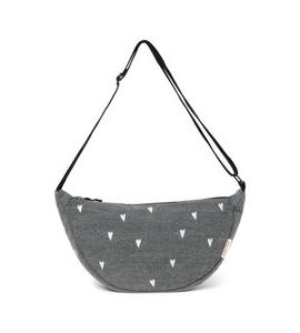 STUDIO NOOS DENIM ADULT FANNY KABELKA GREY HEARTS - ORGANIZÉRY A KOŠÍKY - KOČÁRKY A PŘÍSLUŠENSTVÍ