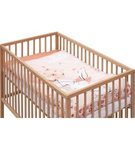 SCARLETT DĚTSKÁ POSTÝLKA S KOMPLETNÍ VÝBAVOU MALIA 120 X 60 CM - DŘEVĚNÉ POSTÝLKY - SPINKÁNÍ