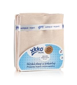 KIKKO ORGANIC PLENY Z BIOBAVLNY ORGANIC 60X60 BIRD EYE NATURAL - LÁTKOVÉ PLENY SKLÁDANÉ - PŘEBALOVÁNÍ