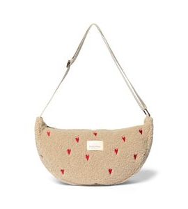 STUDIO NOOS PUFFY ADULT FANNY KABELKA ECRU HEARTS - ORGANIZÉRY A KOŠÍKY - KOČÁRKY A PŘÍSLUŠENSTVÍ